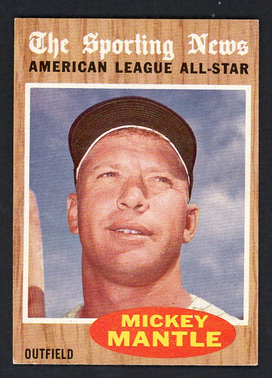 1962 Topps Baseball #471 Mickey Mantle A.S. Yankees EX-MT 566520