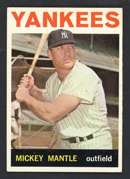 1964 Topps Baseball #50 Mickey Mantle Yankees EX+/EX-MT 566523