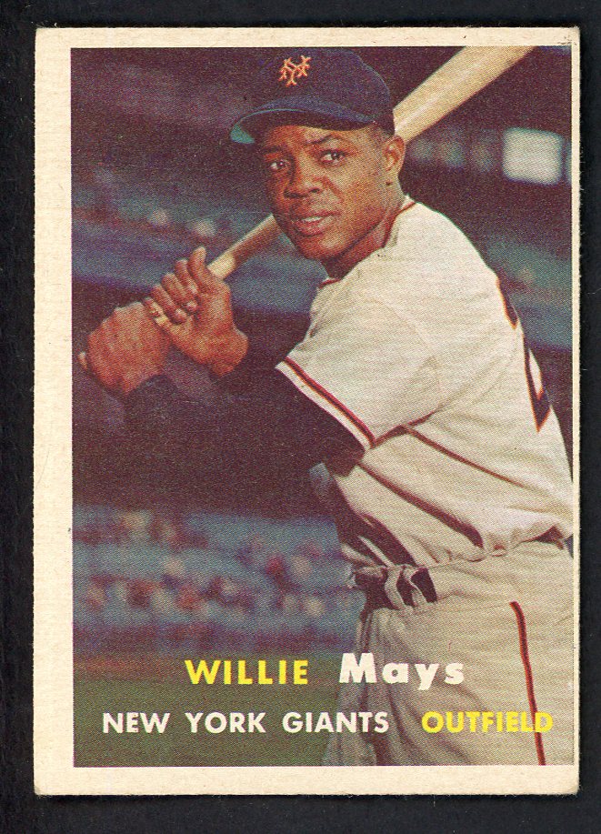 1957 Topps Baseball #10 Willie Mays Giants VG-EX 566525