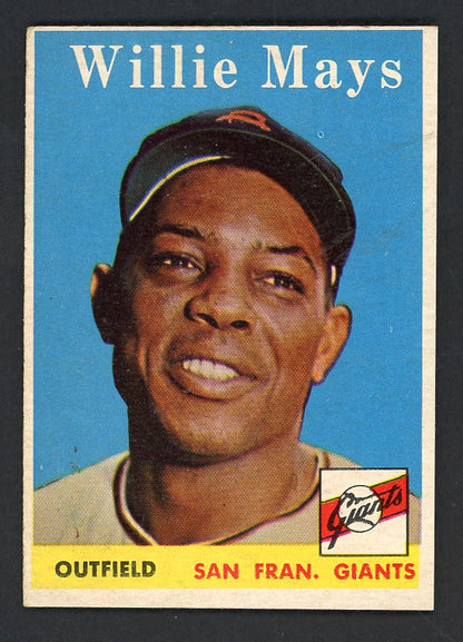 1958 Topps Baseball #5 Willie Mays Giants VG-EX 566526