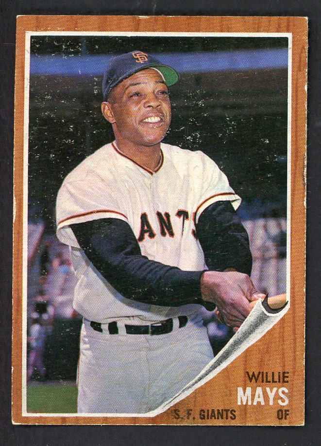 1962 Topps Baseball #300 Willie Mays Giants EX-MT 566531