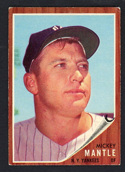 1962 Topps Baseball #200 Mickey Mantle Yankees VG-EX 566532