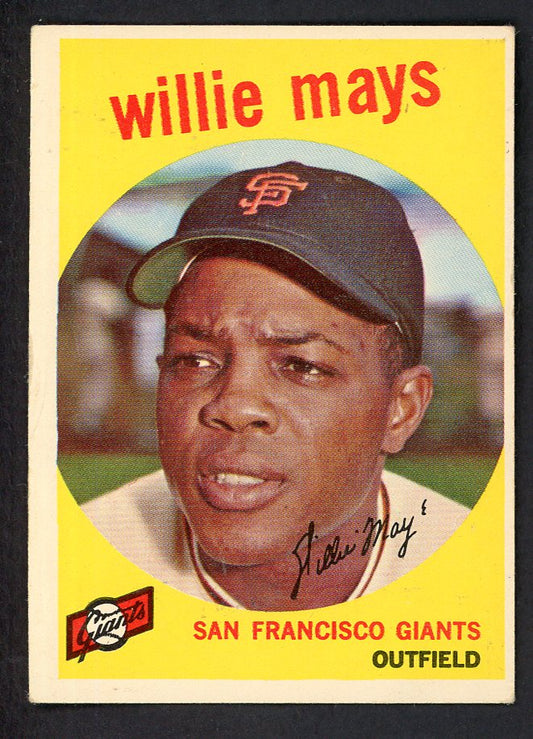1959 Topps Baseball #050 Willie Mays Giants VG-EX 566534