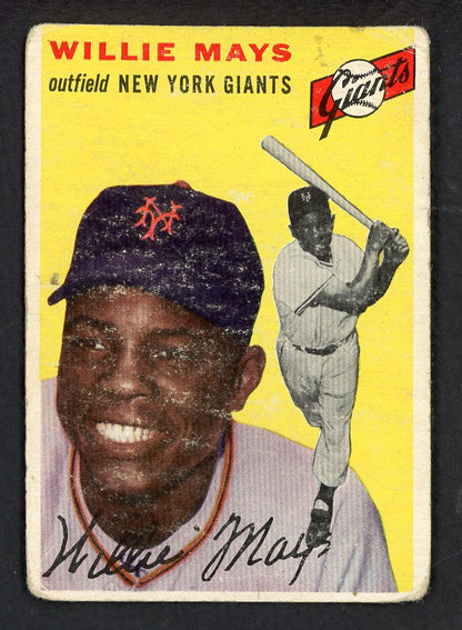 1954 Topps Baseball #90 Willie Mays Giants GD-VG 566547
