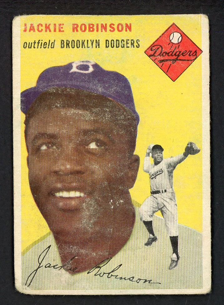 1954 Topps Baseball #10 Jackie Robinson Dodgers Good 566549