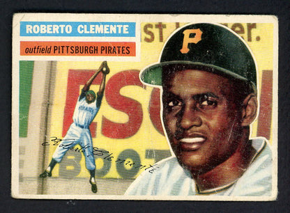 1956 Topps Baseball #33 Roberto Clemente Pirates Fair Gray 566561