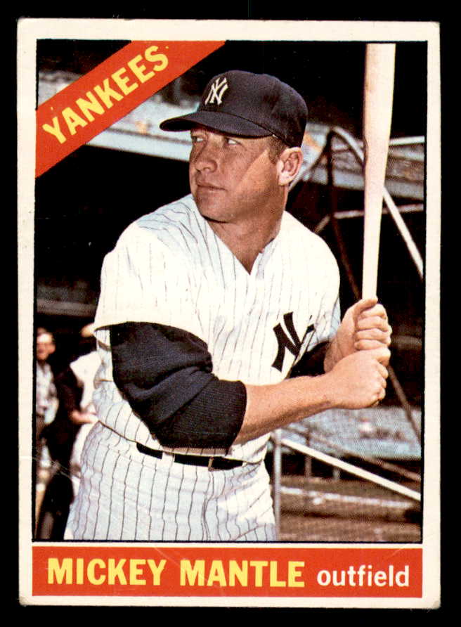 1966 Topps Baseball #50 Mickey Mantle Yankees Good 566566