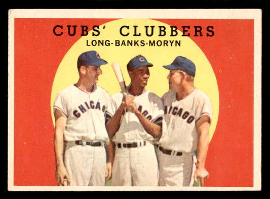 1959 Topps Baseball #147 Ernie Banks Dale Long EX 566573