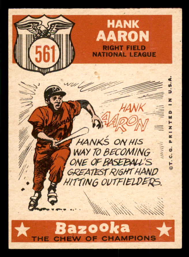 1959 Topps Baseball #561 Hank Aaron A.S. Braves EX-MT 566577