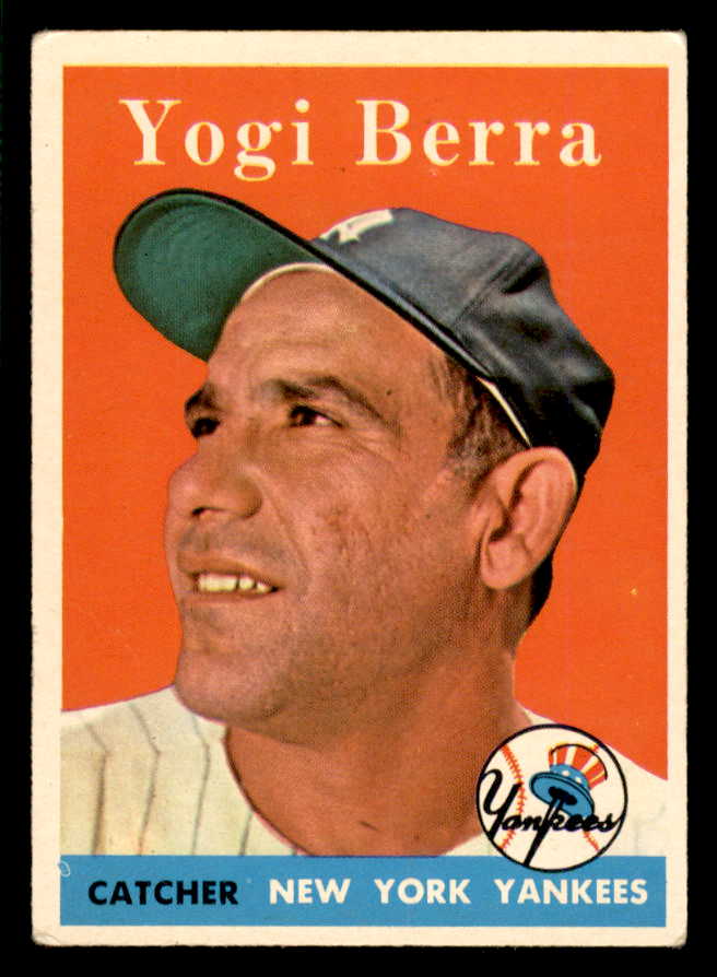 1958 Topps Baseball #370 Yogi Berra Yankees VG-EX 566587