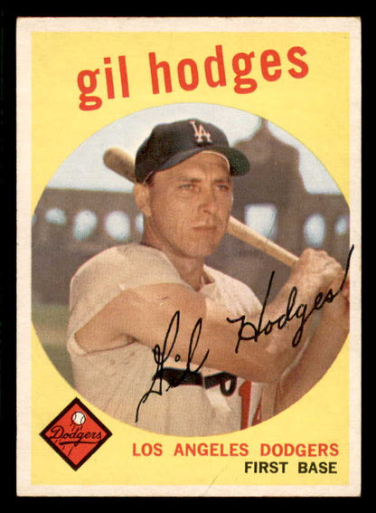 1959 Topps Baseball #270 Gil Hodges Dodgers EX+/EX-MT 566596