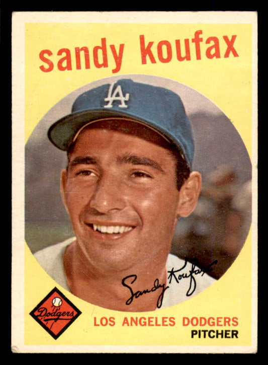 1959 Topps Baseball #163 Sandy Koufax Dodgers VG-EX 566607