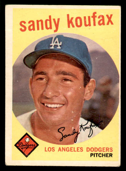 1959 Topps Baseball #163 Sandy Koufax Dodgers VG-EX 566608