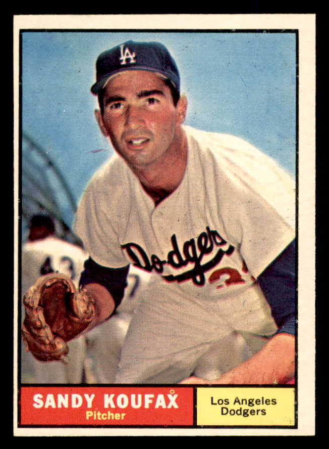 1961 Topps Baseball #344 Sandy Koufax Dodgers EX-MT 566609