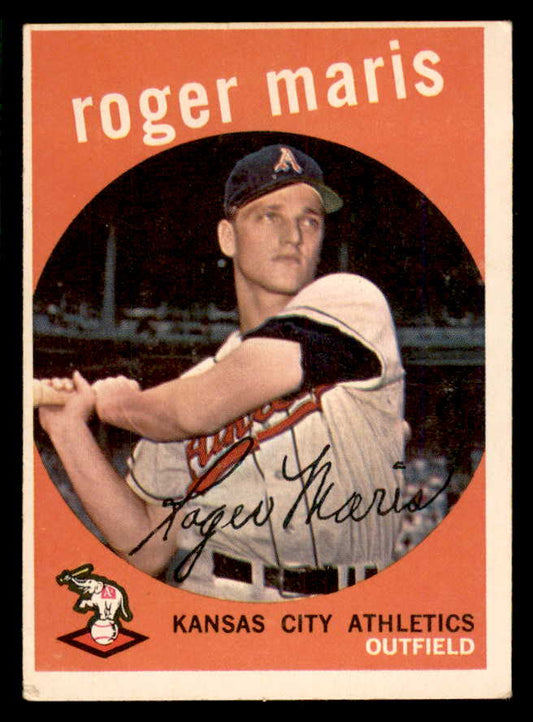 1959 Topps Baseball #202 Roger Maris A's VG-EX 566611