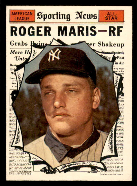 1961 Topps Baseball #576 Roger Maris A.S. Yankees NR-MT 566614