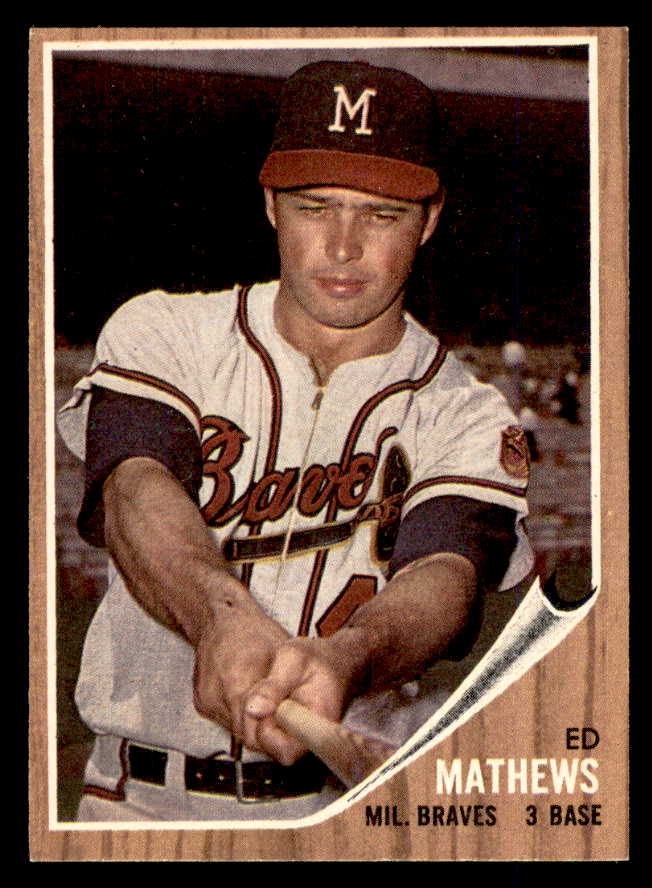 1962 Topps Baseball #30 Eddie Mathews Braves NR-MT 566621