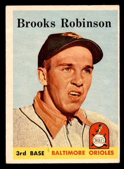 1958 Topps Baseball #307 Brooks Robinson Orioles EX 566634