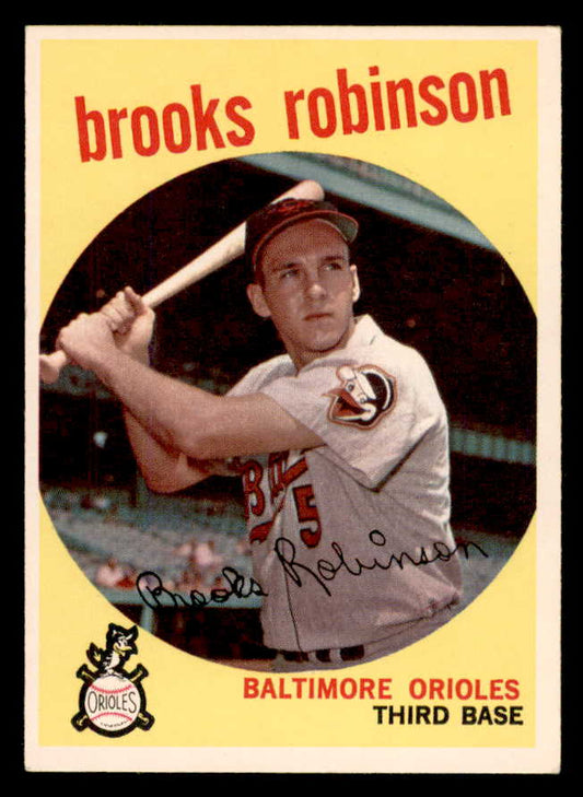 1959 Topps Baseball #439 Brooks Robinson Orioles EX+/EX-MT 566635