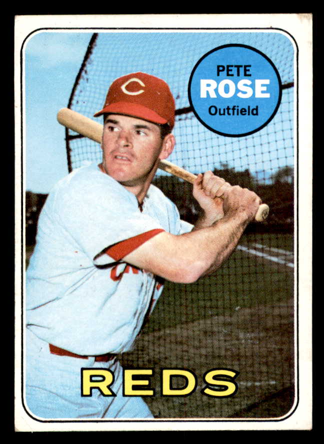 1969 Topps Baseball #120 Pete Rose Reds EX 566642