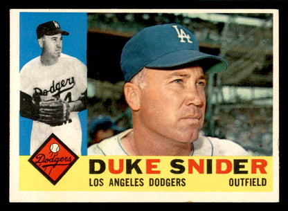 1960 Topps Baseball #493 Duke Snider Dodgers NR-MT 566647