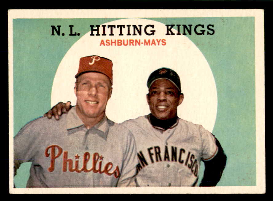 1959 Topps Baseball #317 Willie Mays Richie Ashburn EX+/EX-MT 566659