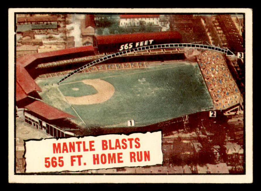 1961 Topps Baseball #406 Mickey Mantle IA Yankees VG-EX 566663