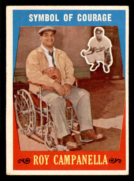 1959 Topps Baseball #550 Roy Campanella Dodgers Fair back damage 566668