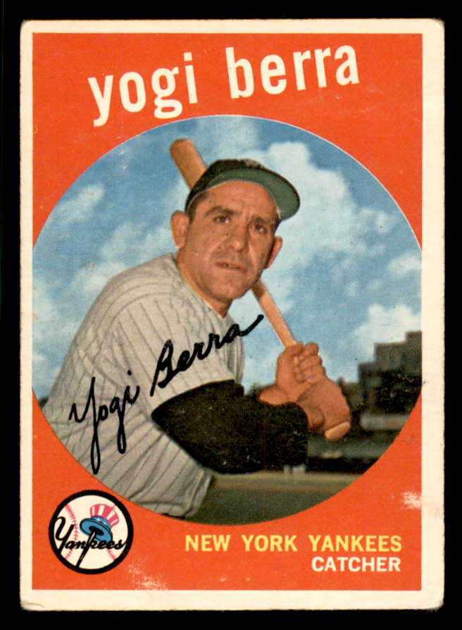 1959 Topps Baseball #180 Yogi Berra Yankees VG 566671