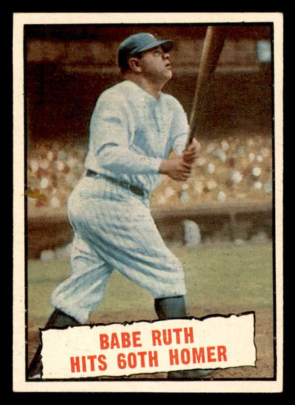 1961 Topps Baseball #401 Babe Ruth Yankees EX+/EX-MT 566680