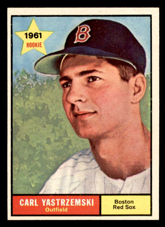 1961 Topps Baseball #287 Carl Yastrzemski Red Sox EX-MT 566686