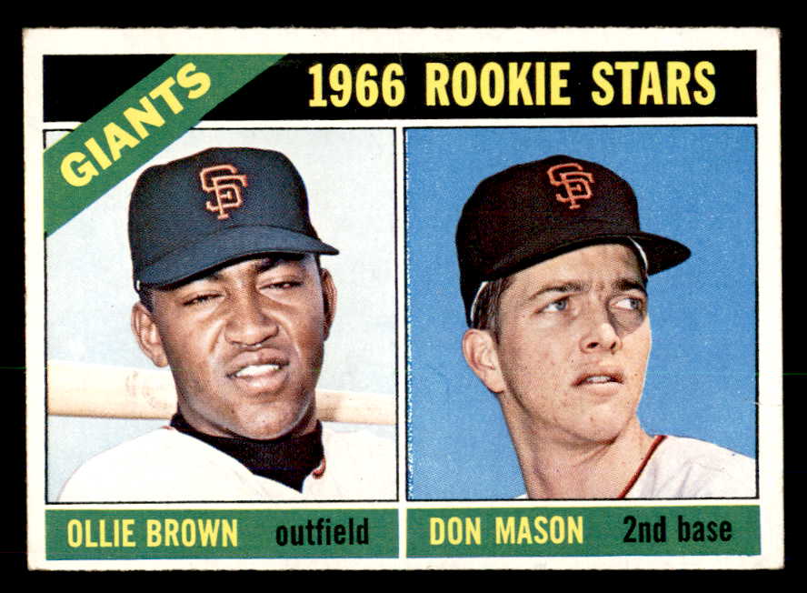 1966 Topps Baseball #524 Ollie Brown Giants VG-EX 566700