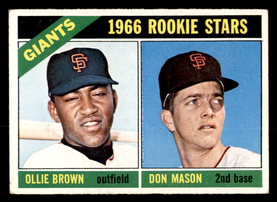 1966 Topps Baseball #524 Ollie Brown Giants EX 566701