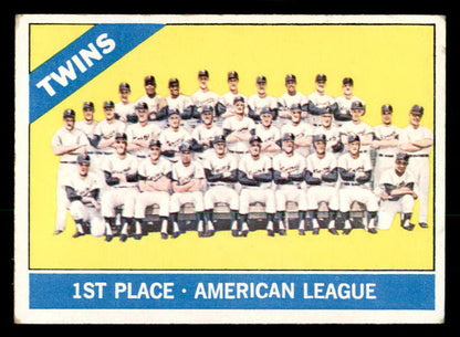 1966 Topps Baseball #526 Minnesota Twins Team VG-EX 566706