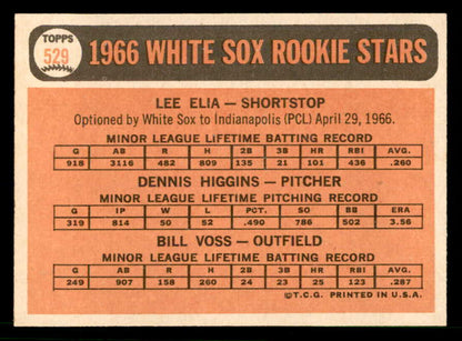 1966 Topps Baseball #529 Lee Elia White Sox NR-MT 566716