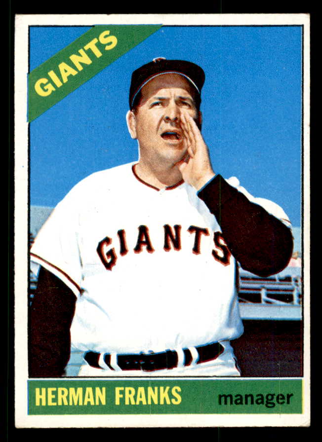 1966 Topps Baseball #537 Herman Franks Giants EX-MT 566740