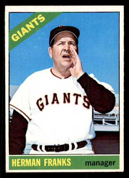 1966 Topps Baseball #537 Herman Franks Giants NR-MT 566743