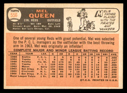 1966 Topps Baseball #556 Mel Queen Reds EX-MT 566804