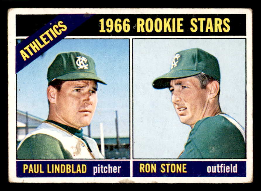 1966 Topps Baseball #568 Paul Lindblad A's VG-EX 566850