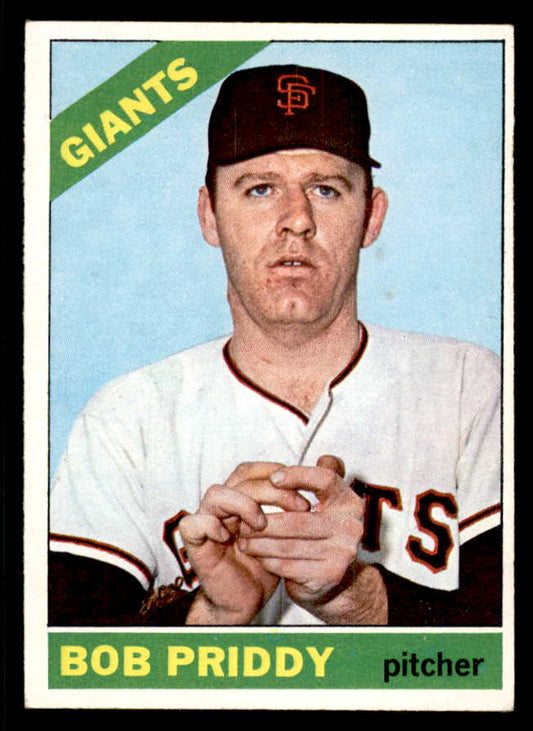 1966 Topps Baseball #572 Bob Priddy Giants EX-MT 566866