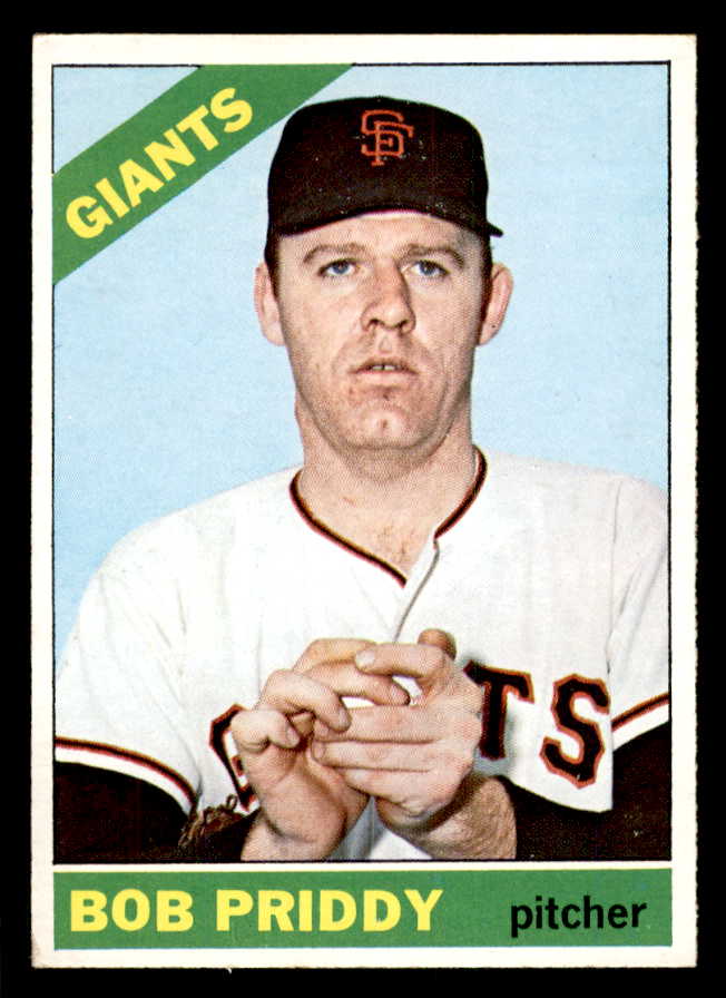 1966 Topps Baseball #572 Bob Priddy Giants EX-MT 566868
