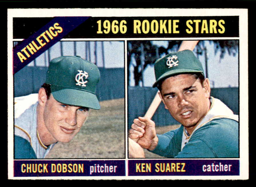 1966 Topps Baseball #588 Chuck Dobson A's EX-MT 566923