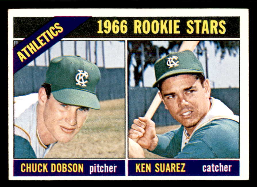 1966 Topps Baseball #588 Chuck Dobson A's EX-MT 566925