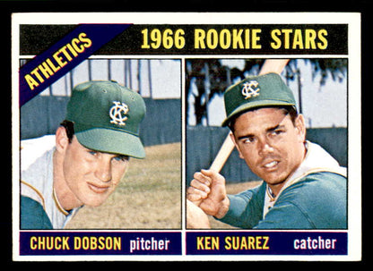 1966 Topps Baseball #588 Chuck Dobson A's EX-MT 566925