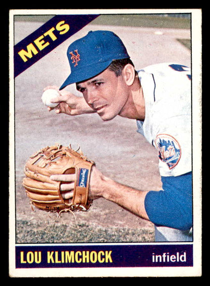 1966 Topps Baseball #589 Lou Klimchock Mets EX-MT 566928
