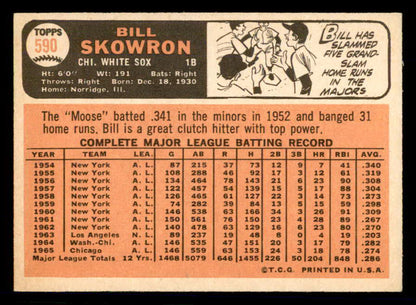 1966 Topps Baseball #590 Bill Skowron White Sox EX-MT 566930