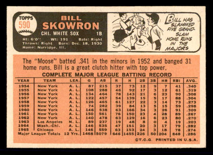 1966 Topps Baseball #590 Bill Skowron White Sox EX-MT 566931