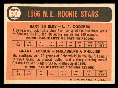 1966 Topps Baseball #591 Grant Jackson Phillies VG-EX 566935