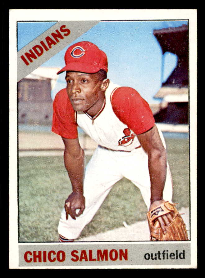 1966 Topps Baseball #594 Chico Salmon Indians EX-MT 566945