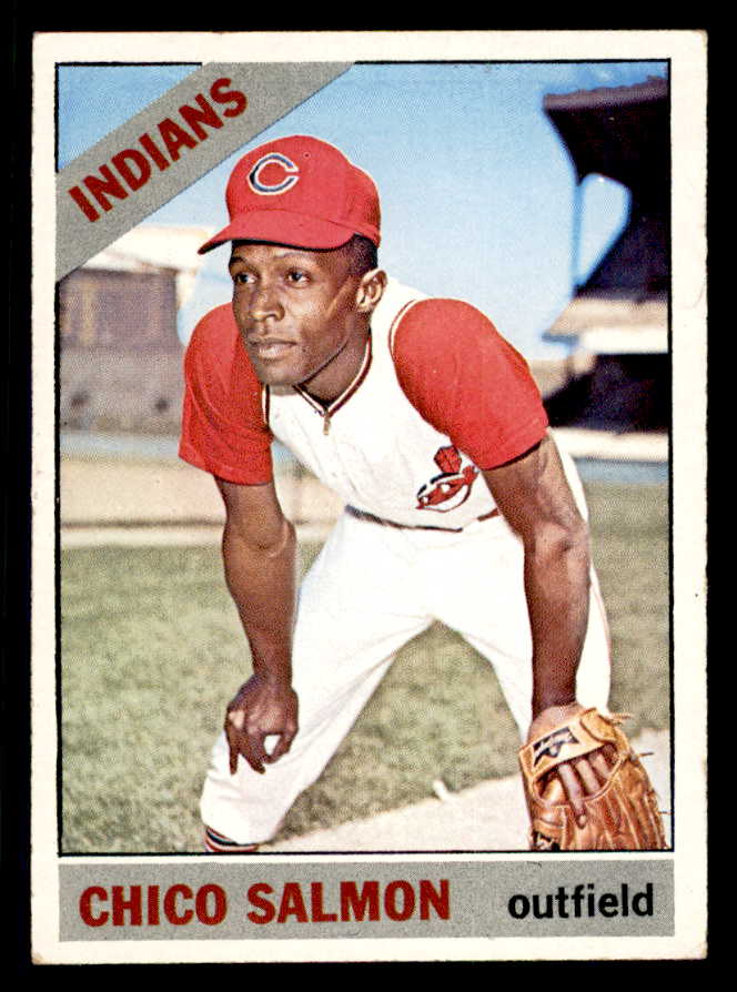 1966 Topps Baseball #594 Chico Salmon Indians EX-MT 566947